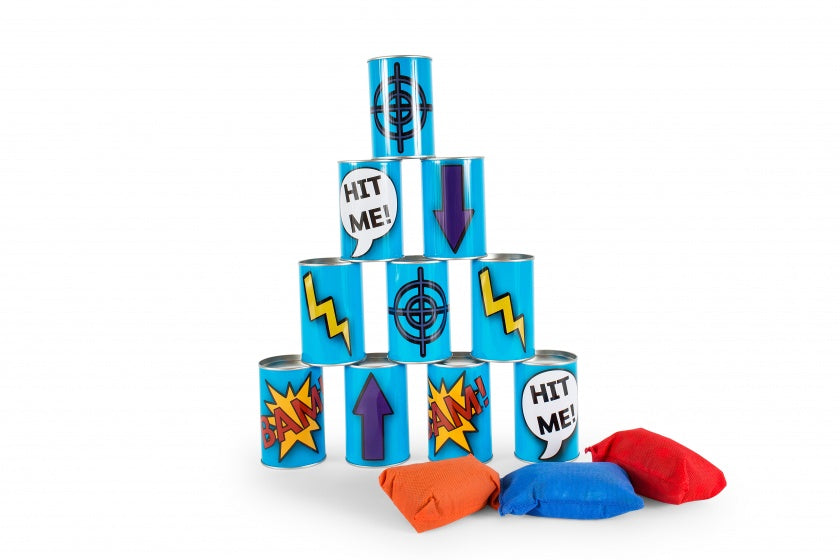 blikgooien 13-delig blauw