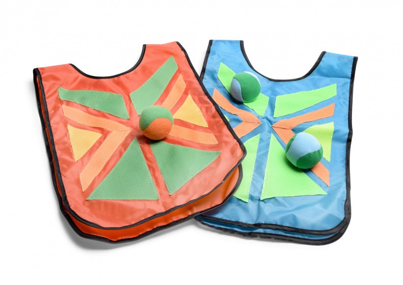 buitenspel buikbal 8-delig blauw/rood