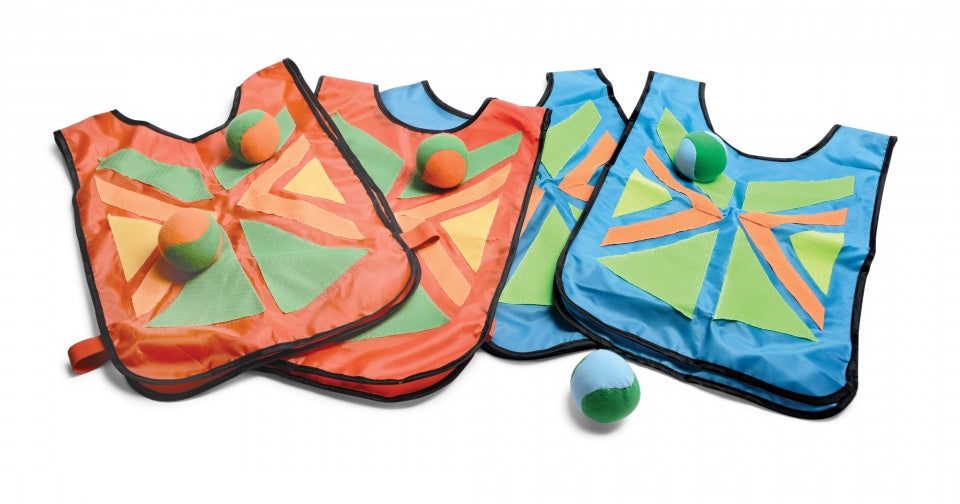 buitenspel buikbal 8-delig blauw/rood