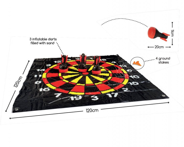 dartvloerkleed Darts 120 cm zwart