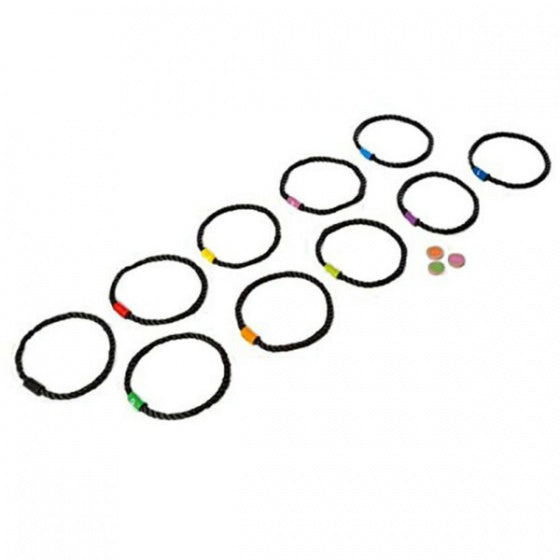 hinkelbaan met 10 ringen 30 cm zwart