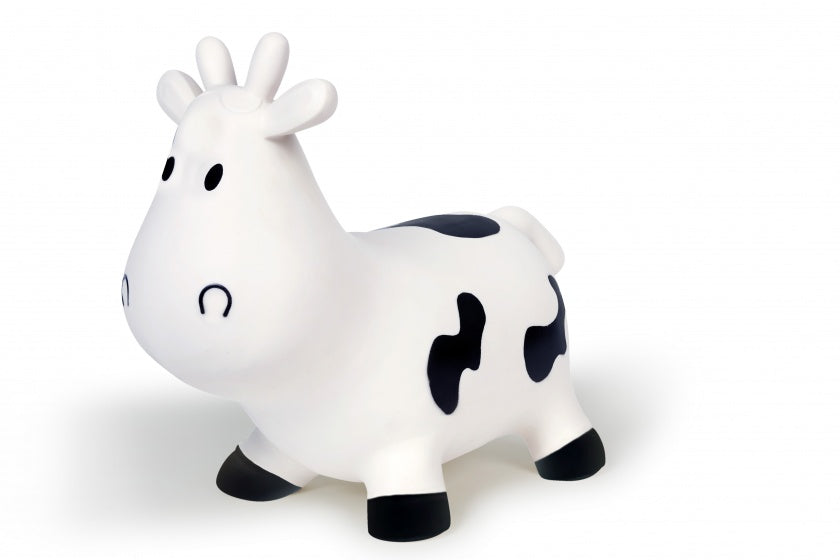 skippykoe Jumping Cow 50 cm wit/zwart