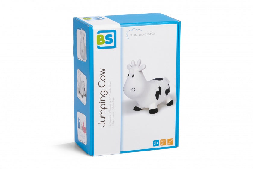 skippykoe Jumping Cow 50 cm wit/zwart