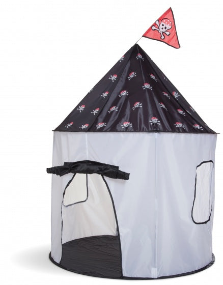 speeltent piraat Ø105 cm wit/zwart