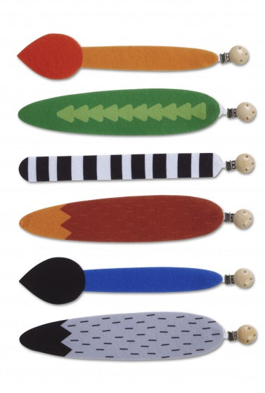 tikkertje dierenstaarten 30 cm 6-delig