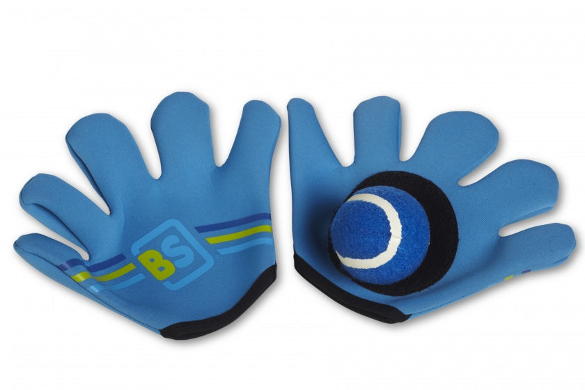 vang- en werpspel neopreen blauw 3-delig