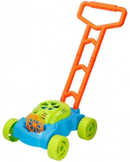 Bellenblaasmachine loopwagen blauw 51 cm