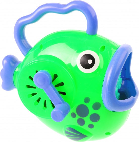 bellenblaasmachine vis 14 cm groen