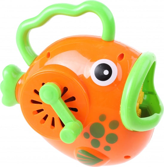 bellenblaasmachine vis 14 cm oranje