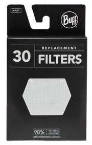 filters voor mondkapje katoen 3-laags wit 30 stuks