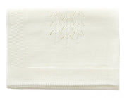 gebreide poppendeken beige 60x60 cm