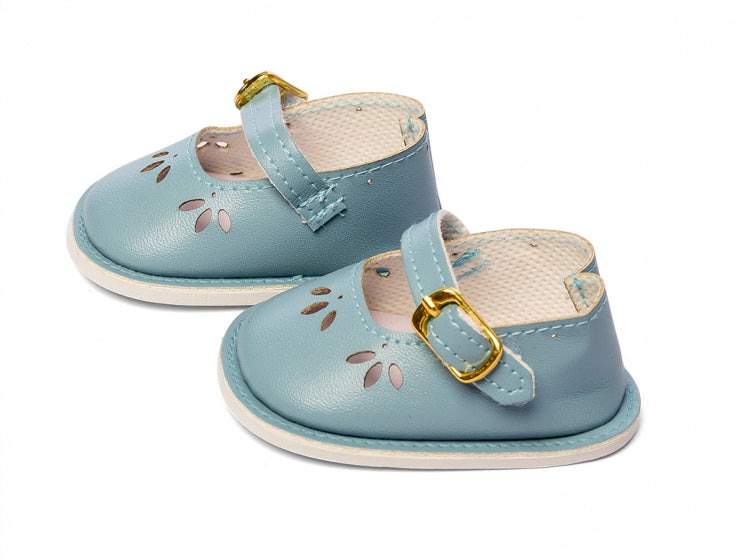 poppenschoentjes pop 40-45 cm blauw