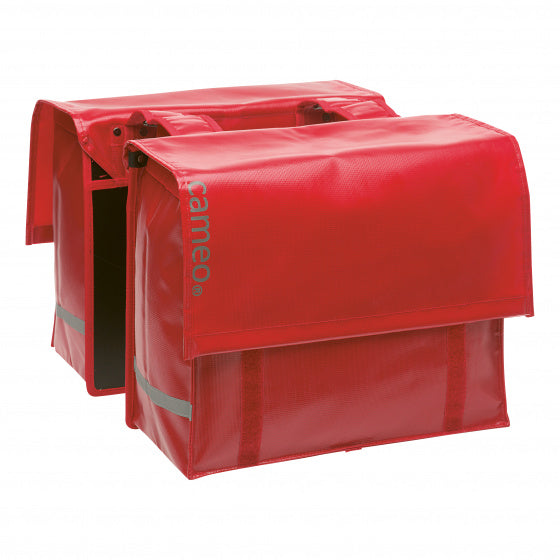 dubbele fietstas 46 liter bisonyl rood