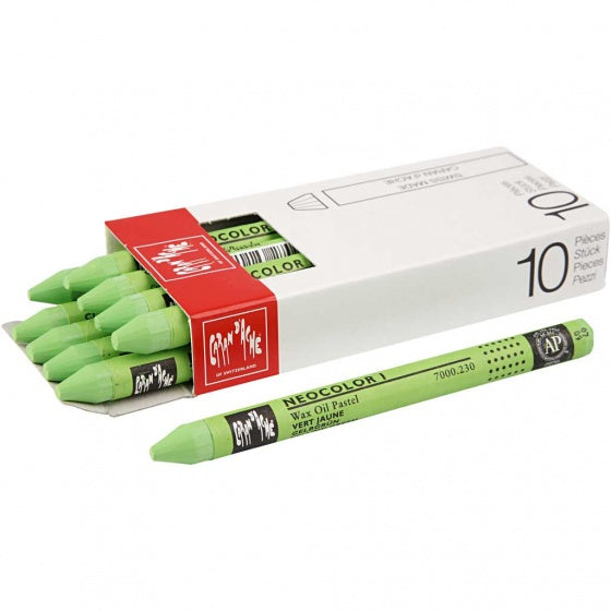 waskrijt groen 10 cm 10 stuks