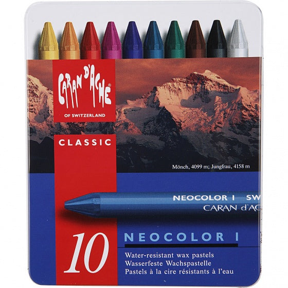 waskrijt multicolor 10 cm 10 stuks