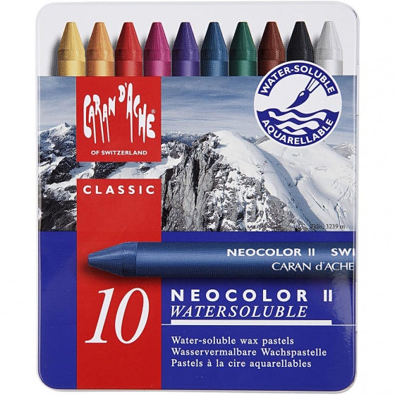 waskrijt Neocolor II multicolor 10 stuks