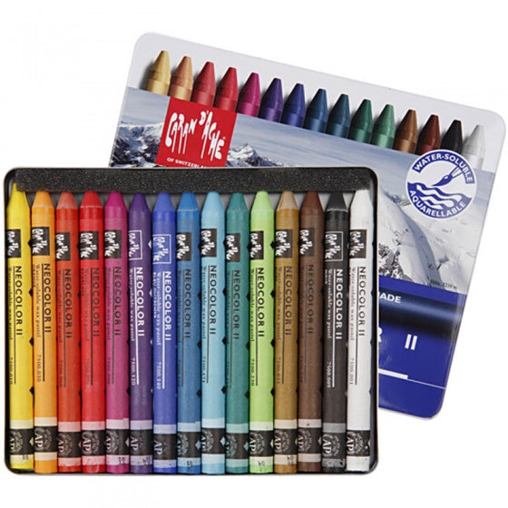 waskrijt Neocolor II multicolor 15 stuks