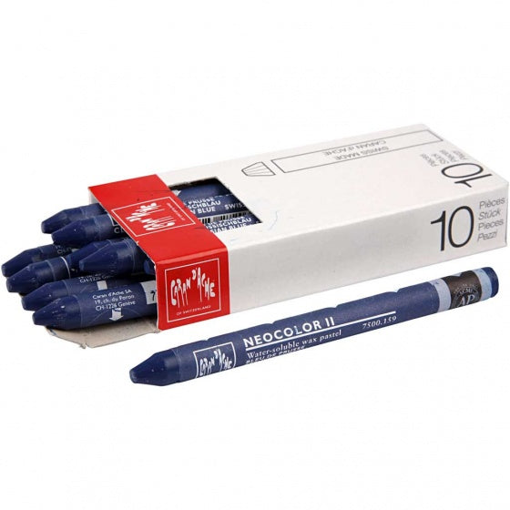 waskrijt Neocolor II pruisisch blauw 10 stuks