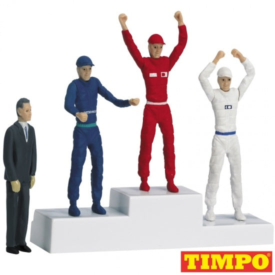 Formule 1 Winnaarspodium met 4 poppen 5