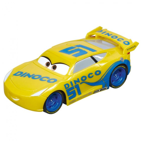 Go racebaanauto Cars Dinoco Cruz geel 10 cm