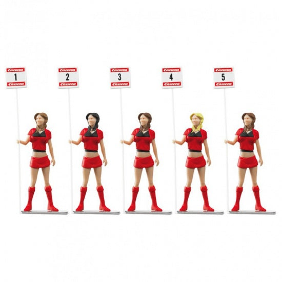 Grid dames 5 poppen met een lengte van 5