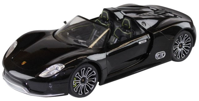 bestuurbare RC Porsche 918 Spyder zwart schaal 1:14