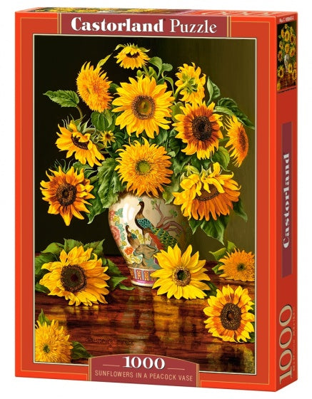 legpuzzel Sunflowers in a Peacock Vase 1000 stukjes