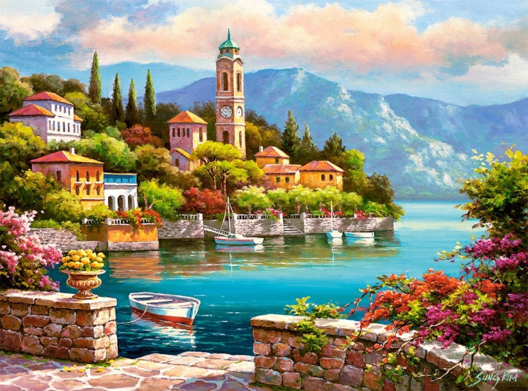 legpuzzel Village Clock Tower 2000 stukjes