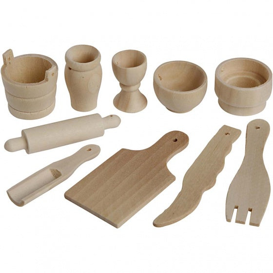 keukengerei 6 cm bruin 50 stuks