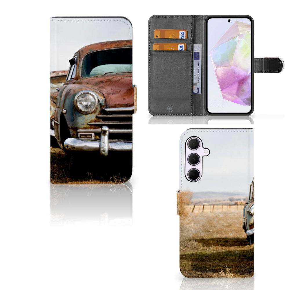 Samsung Galaxy A35 | Telefoonhoesje met foto | Vintage Auto