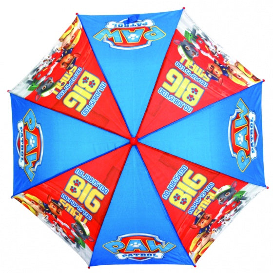 paraplu Paw Patrol jongens 46 cm blauw/rood