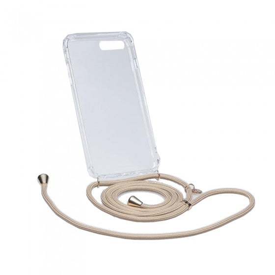 telefoonhoesje & koord Axento cream Samsung S10