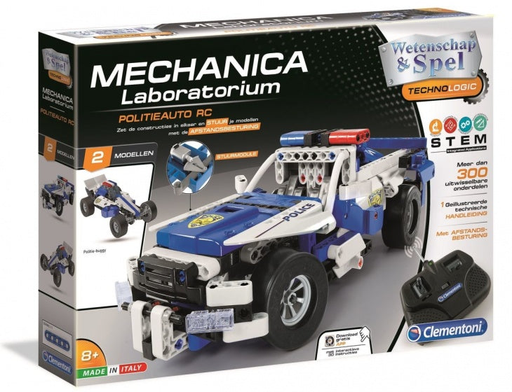 bouwpakket Mechanica Politieauto RC 2-in-1
