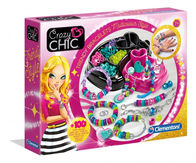 Crazy Chic armbanden maken multcolor 100-delig