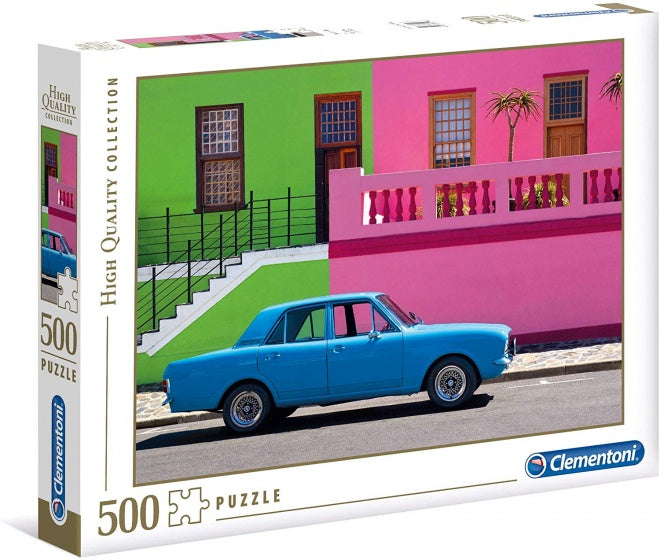 legpuzzel HQ - de blauwe auto 500 stukjes