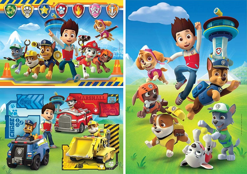 legpuzzel Paw Patrol 48 stukjes 3 stuks