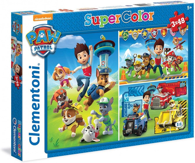 legpuzzel Paw Patrol 48 stukjes 3 stuks