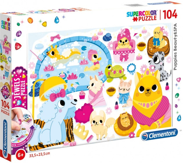 legpuzzel Puppie Beauty & Spa Jewels 104 stukjes