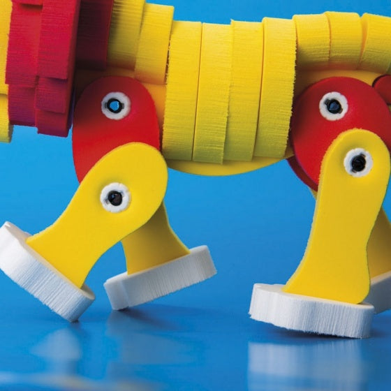 maak je eigen foamdieren leeuw en papegaai