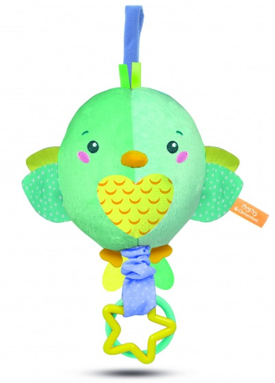 muziekknuffel Soft Bird groen