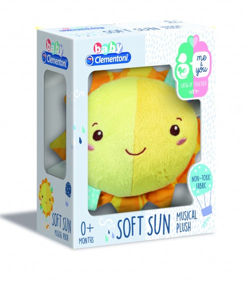 muziekknuffel Soft Sun geel