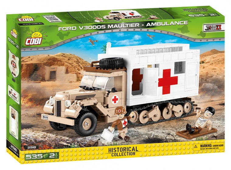 Historical bouwpakket Ford V3000S Ambulance 535-delig 2518