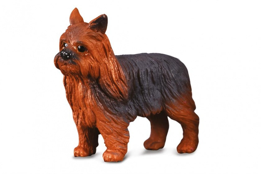 honden: Yorkshire Terrier 3 cm bruin speelfiguur