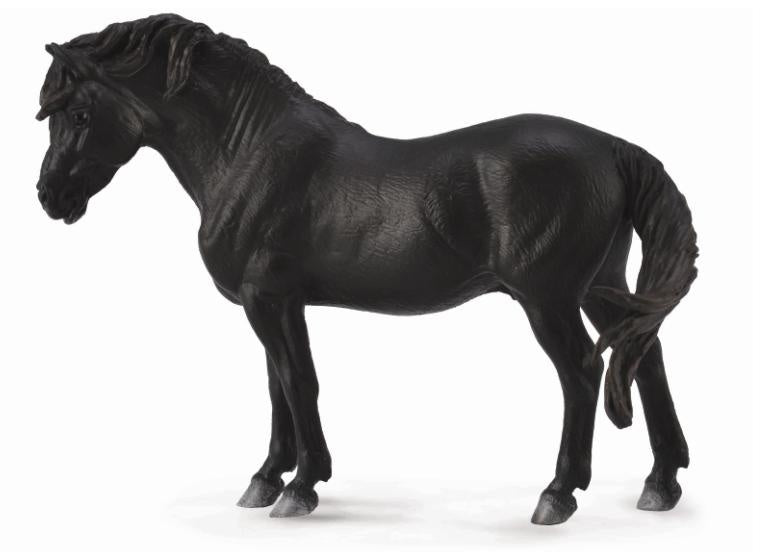 paarden: Dartmoor pony 11 cm zwart