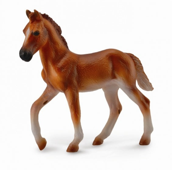 paarden: Peruaans veulen 10 cm kastanjebruin