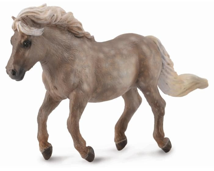 paarden: shetlandpony 10 cm appelschimmel
