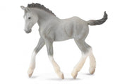 paarden: Shire veulen 10 cm grijs
