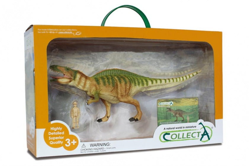 prehistorie: Acrocanthosaurus speelset 35 cm bruin