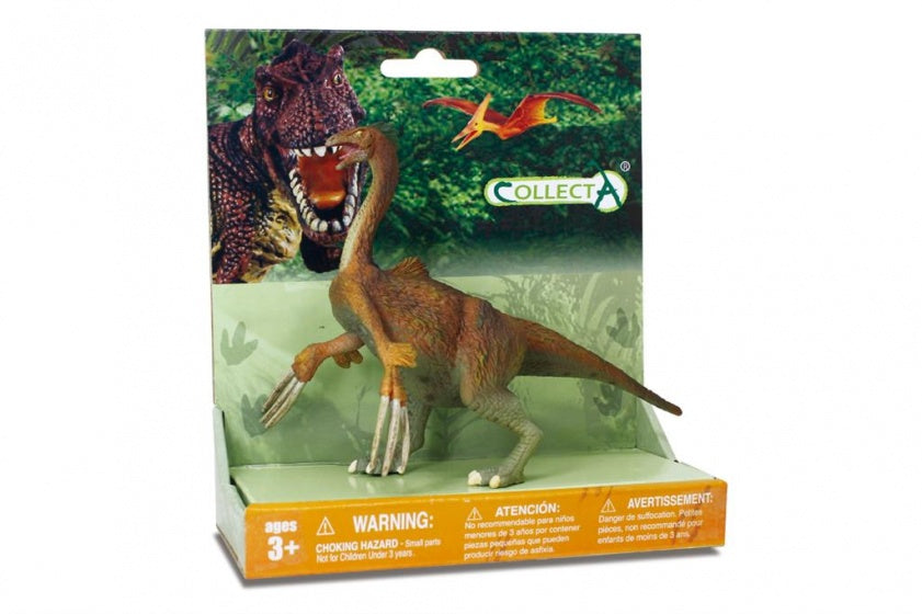 prehistorie: Therizinosaurus speelfiguur bruin