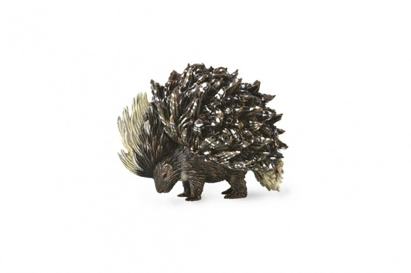 speelfiguur stekelvarken zwart 6 x 4 cm